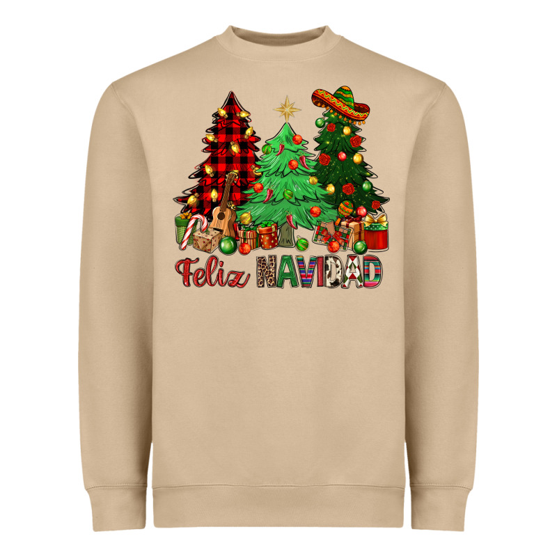 Feliz Navidad Heavyweight Sweatshirt by NancyCooperArtShop | Teevron