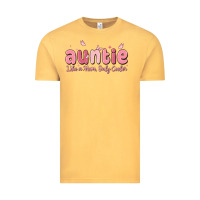 Vintage Mustard auntie like a mom only cooler Vintage Tee - MaliasSmallBusiness