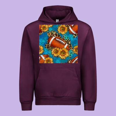 American Football With Leopard Urban Hoodie Designed By Bundleandbundleshop