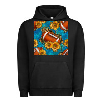 Pigment Black american football with leopard Urban Hoodie - BundleAndBundleShop