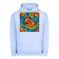Pigment Grape Ice american football with leopard Urban Hoodie - BundleAndBundleShop