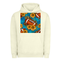 Pigment Pistachio american football with leopard Urban Hoodie - BundleAndBundleShop