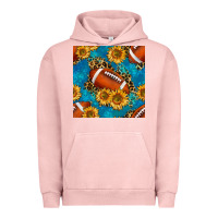 Pigment Salmon american football with leopard Urban Hoodie - BundleAndBundleShop