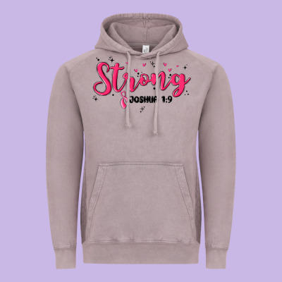 Strong Joshua 1 9 Vintage Hoodie Designed By Maliassmallbusiness