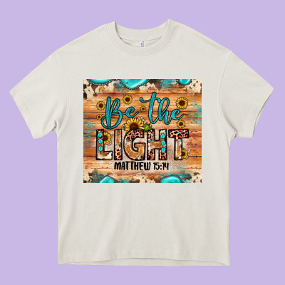 Be The Light Matthew 5 14 Heavy Core Tee Designed By Jahusdesignshop