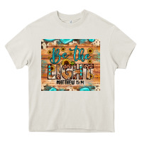Cream be the light matthew 5 14 Heavy Core Tee - JahusDesignShop