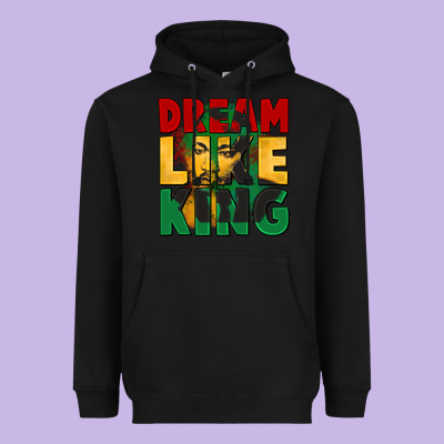 Dream Like King Martin Luther Heavyweight Hoodie Designed By Cowgirlartshop