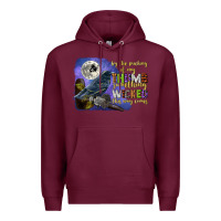 Burgundy something wicked this way comes Premium Hoodie - CowGirlArtShop