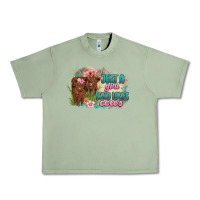 Oil Green just a girl who loves cows Urban Heavy Tee - MaliasSmallBusiness