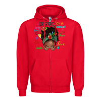 Red afro messy bun teach inspire love teacher blessed Zipper Hoodie - NancyCooperArtShop