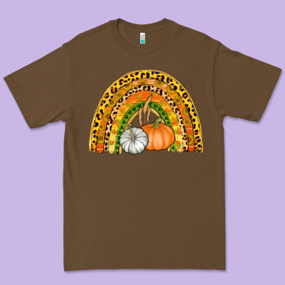 Fall Rainbow Premium Tee Designed By Adodesignshop