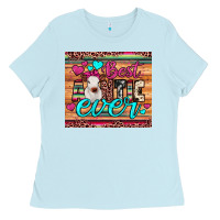 Baby Blue best auntie ever Ladies Tee - JahusDesignShop