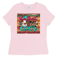 Bubblegum Pink best auntie ever Ladies Tee - JahusDesignShop