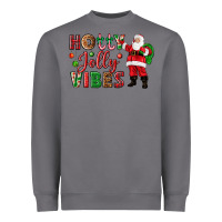 Storm Holly Jolly vibes Christmas with Santa Heavyweight Sweatshirt - NancyCooperArtShop