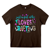 Chocolate Brown just a girl who loves crafting Heavy Core Tee - AdoDesignShop