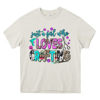 Cream just a girl who loves crafting Heavy Core Tee - AdoDesignShop