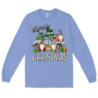 Colony Blue merry christmas gnomes truck Long Sleeve Tee - MaliasSmallBusiness
