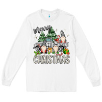 Merry Christmas Gnomes Truck Long Sleeve Tee | Teevron