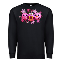 Black pink christmas Premium Sweatshirt - CowGirlArtShop