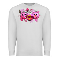 Dove Grey pink christmas Premium Sweatshirt - CowGirlArtShop