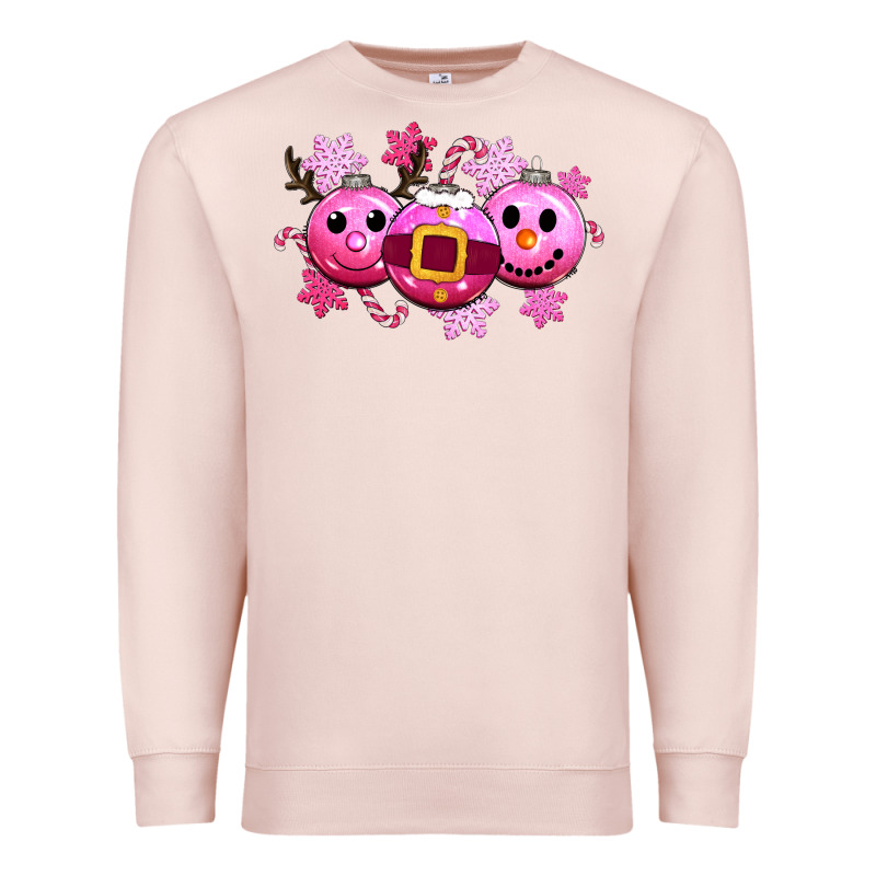Pink Christmas Premium Sweatshirt by CowGirlArtShop | Teevron
