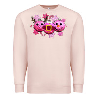 Pale Pink pink christmas Premium Sweatshirt - CowGirlArtShop