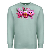 Seafoam pink christmas Premium Sweatshirt - CowGirlArtShop