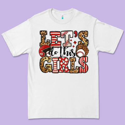 Let's Do This Girls Baseball Premium Tee Designed By Jasminsmagicworld