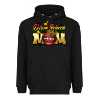 Black black mom Heavyweight Hoodie - CowGirlArtShop