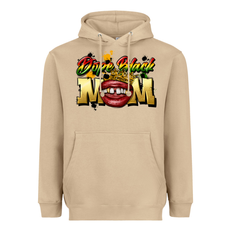 Black Mom Heavyweight Hoodie by CowGirlArtShop | Teevron
