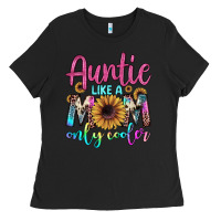 Black auntie like a mom Ladies Tee - JahusDesignShop