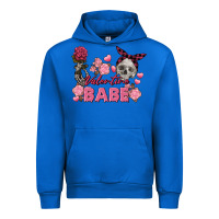 Cobalt Valentine Babe Valentine's Day Skull Urban Hoodie - FaDigitalArtStudio