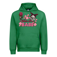 Emerald Valentine Babe Valentine's Day Skull Urban Hoodie - FaDigitalArtStudio