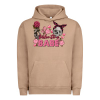 Pigment Burro Valentine Babe Valentine's Day Skull Urban Hoodie - FaDigitalArtStudio