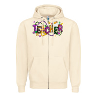 Sandshell mardi gras teacher Zipper Hoodie - texasbilliewilder