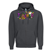 Smoke mardi gras teacher Zipper Hoodie - texasbilliewilder