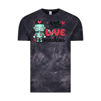 Cloud Black little love machine Vintage Tee - MaliasSmallBusiness