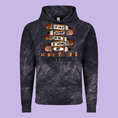 We Have The Same Heart Inside Vintage Hoodie Designed By Maliassmallbusiness