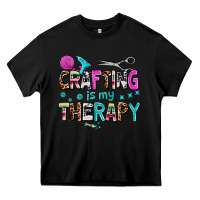 Black crafting is my therapy Heavy Core Tee - AdoDesignShop