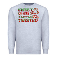 Heather Grey sweet but a little twisted Premium Sweatshirt - CowGirlArtShop