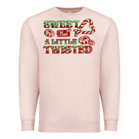Pale Pink sweet but a little twisted Premium Sweatshirt - CowGirlArtShop