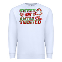 White sweet but a little twisted Premium Sweatshirt - CowGirlArtShop