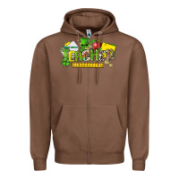 Chestnut teacher st. patricks day Zipper Hoodie - NancyCooperArtShop