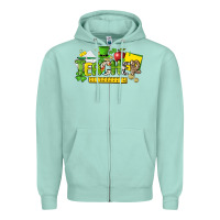 Seafoam teacher st. patricks day Zipper Hoodie - NancyCooperArtShop