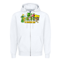 White teacher st. patricks day Zipper Hoodie - NancyCooperArtShop