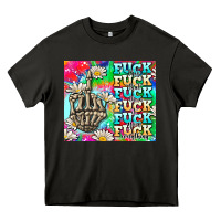 Asphalt fuck everything skeletons Heavy Core Tee - AdoDesignShop