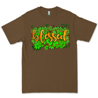 Cacao blessed with  shamrocks Premium Tee - AdoDesignShop