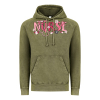Vintage Olive nurse breast cancer awareness Vintage Hoodie - MaliasSmallBusiness