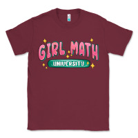 Burgundy girl math university Classic Tee - MaliasSmallBusiness
