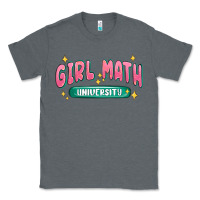 Charcoal Heather girl math university Classic Tee - MaliasSmallBusiness
